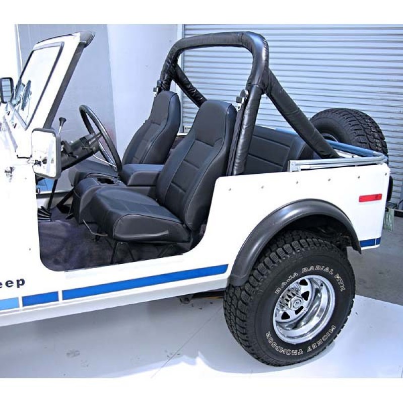 Jeep Wrangler Seat - Front - Rugged Ridge - High-Back, Non-Recline - Black - `87-`02